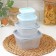 A set of food containers Ricco, 4 pcs: 230 ml, 500 ml, 900 ml, 1.55 l, square, assorted color