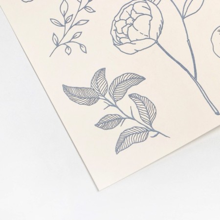Stickers Flowers, 14 × 21 cm-1