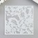Plastic stencil "Pion with sharp petals" 15x15 cm