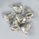 Decor Metal for creativity "Bell" silver set 6 pcs