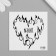 Tattoo on the body Black "Heart-flames. Love" 6x6 cm