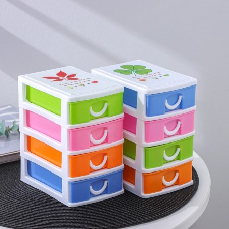 Mini - chest of drawers for trifles 4 sections "Rainbow", 13 × 9 × 14.5 cm, color mix-8