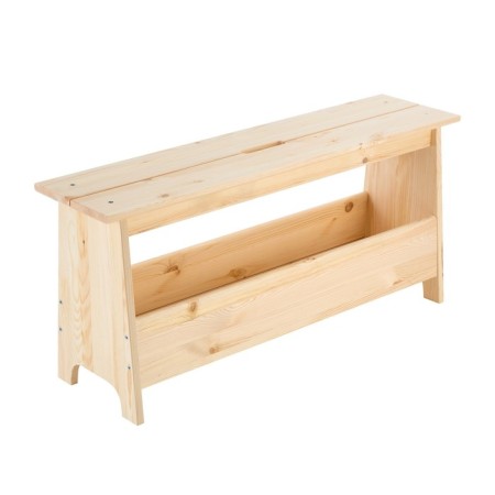 Barks with a storage department Perjohan, 100x25x45, Massive Pine