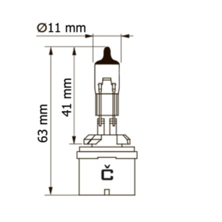 Car lamp H27/1 4007/1 FNB 12V 27W CEEN, HALOGEN FIANIT + 35% LONG Life,-2