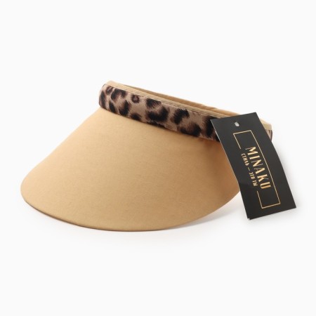 Feminine visor Minaku "Leopard" Brown color, rr 56-58-4