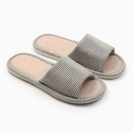 Women's slippers with an open nose, size 40-41, color gray color