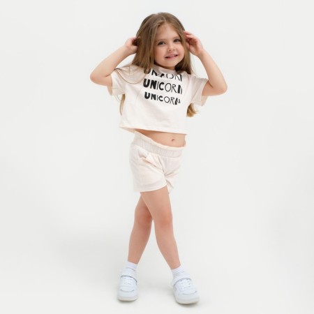 Шорты для девочки с рюшей KAFTAN "Unicorn", размер 30 (98-104)-4