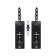 Single -layer handcuffs with a contrasting line Pecado BDSM, genuine leather, black