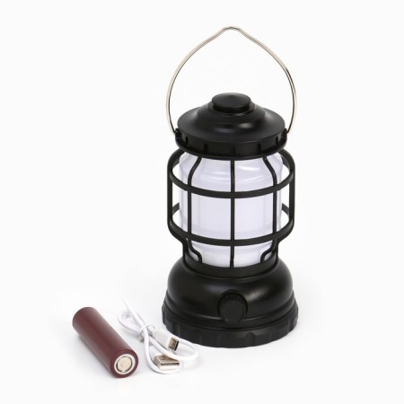 Camping battery flashlight, 5 watts, 1200 mAh, 250 lm, 2 modes, USB, 15 x 8.5 cm-1