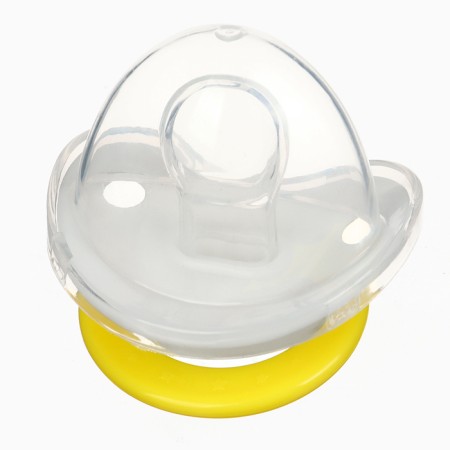 Set: nipple - dummy with the holder "flowers", orthodontic, +6 months, yellow color-7