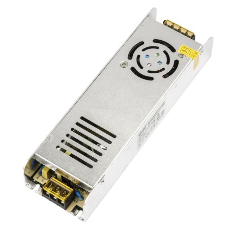 Power supply uniel, 360 watts, IP20, 12 V, 50-60 Hz, 30a, 2 outputs, metallic color