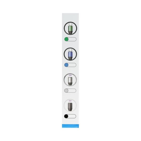 Type -C cable - Lightning, 3 A, 66 W, fast charging, fabric braid, 1 meter, green-4