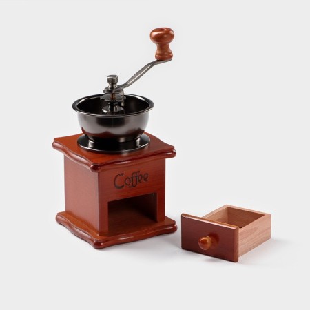 Manual coffee grinder "Light wood", 9.5 × 16 cm-2