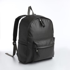 Youth backpack with lightning, 4 pockets, gray color