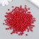 Glass beads 6/0 "pink-red" bright 450 g