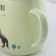 Ceramic mug with a lid and spoon "Golden Horn", 450 ml, color mix