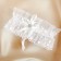 Garter for the bride "Elites", white