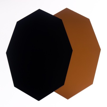 Stick plastic mirror "polyhedron" mix 30x20 cm-1