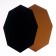 Stick plastic mirror "polyhedron" mix 30x20 cm