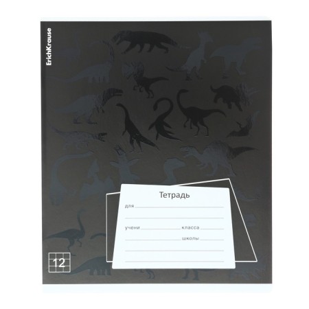 Notebook of 12 sheets in the Erichkrause "Black Pattern", selective UV-lace-7