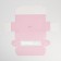Confectionery packaging, cupcake box with a window, “pink”, 26 x 10 x 8 cm