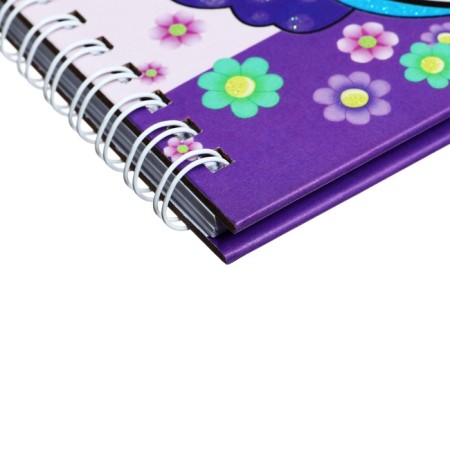 Notebook Gift A6, 45 sheets, on the castle, on the crest, line, "owl", mix-2