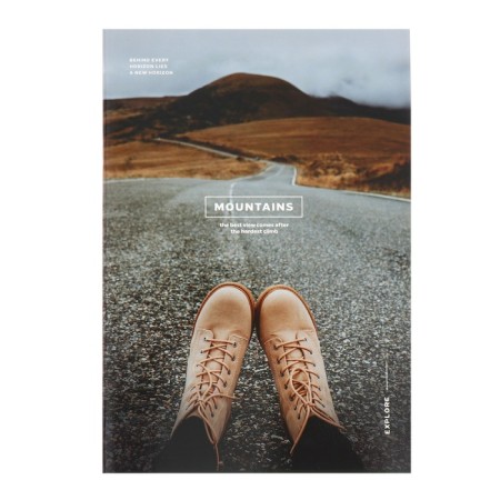 Notebook A4, 96 sheets in the "World of Travel" line, cover coated cardboard, glossy lamination, block offset, mix-3