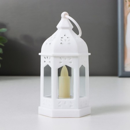 Nightlight "lantern with candles" LED from 3xlr44 batteries 6.3x5.5x11.5 cm Risalux