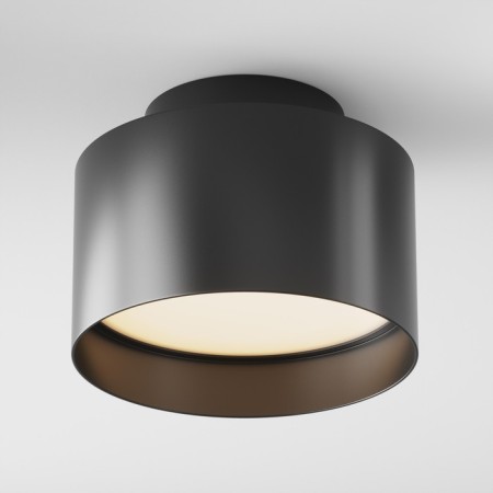 Ceiling light Technical C009cw-L16b, LED, 16W, 12x12x9.2 cm, 800lm, black color black-3
