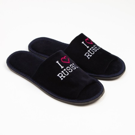 Male slippers, the color is dark blue, size 40