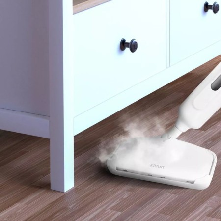 Steam mop KitFort KT-1052, 1300 W, 330 ml, cord 5 m, white-2
