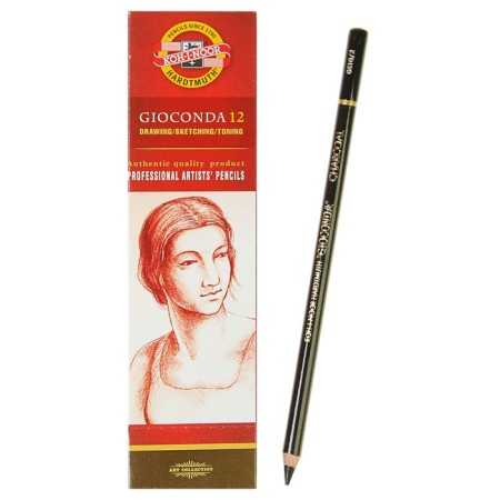 Coal in a pencil of 4.2 mm Koh-I-Noor Gioconda 8810/2, Charcoal 4.2, average (artificial)