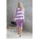 Cardigan female, size 54, lilac color, white