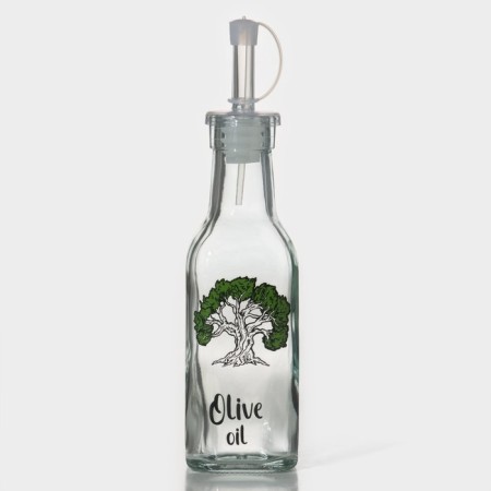 Glass bottle for sauces and oils of the olive tree, 200 ml, 5 × 20 cm-1