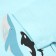 T-shirt for the boy "Whales", blue color, height 122-128 cm