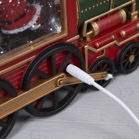 LED figure "Train" 48 × 20 × 9.5 cm, plastic, AAX3 batteries (not complete), USB, glow warm white-4