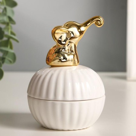 Coramics Coramics "Golden Elephant" 11.3x8x8 cm-1