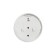 Street thermometer, hygrometer, d = 6.5 cm, white