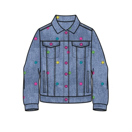 Denim jacket for the girl PlayTode, height 128 cm-8