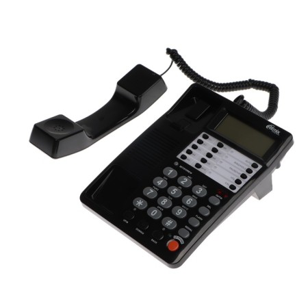 Phone Ritmix RT-495, Caller ID, single-button set, room memory, speakerphone, black-1