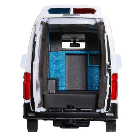Metal machine "Mercedes Sprinter. Ambulance ”1:32, inertia, white color, light and sound effects-7