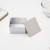 The form for laying out the share "Square", 8 × 8 × 4 cm, with a press, stainless steel