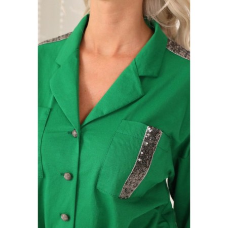 Women's dress, size 42, green color-2