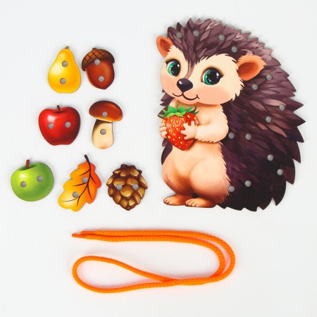 Lacing woody developing "funny hedgehog" for kids-6
