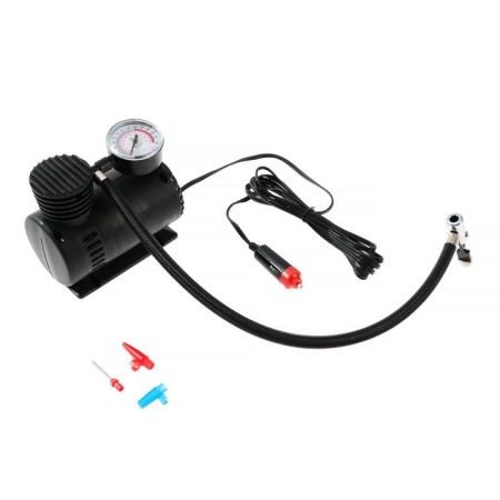 Car compressor 15 l/min, wire 2.6 m, hose 45 cm, 3 adapters-2