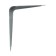 Bracket, 125x100x0.8 mm, metal, chromium color, 1 pc.