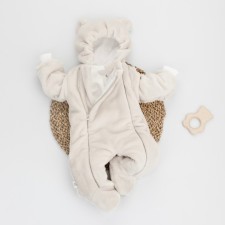 Комбинезон детский KinDerLitto «Топтыжка», рост 56-62 см, цвет бежевый