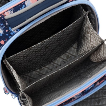 Frame backpack 36 x 28 x 11 cm, Across 198, filling: bag, blue/pink ACR22-198-4-8
