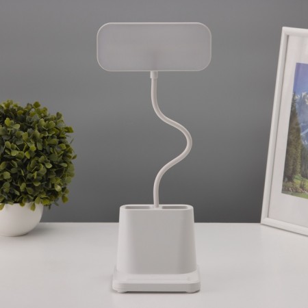 A tabletop lamp with a stand for the phone and pens, 2 compartments, 5W Led USB 2700-6500K-7