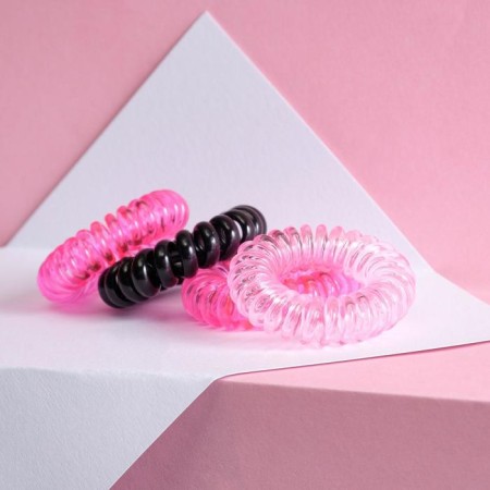 Hair gum springs "Beauty Secret" 4 pcs, diam 3.5 cm-2